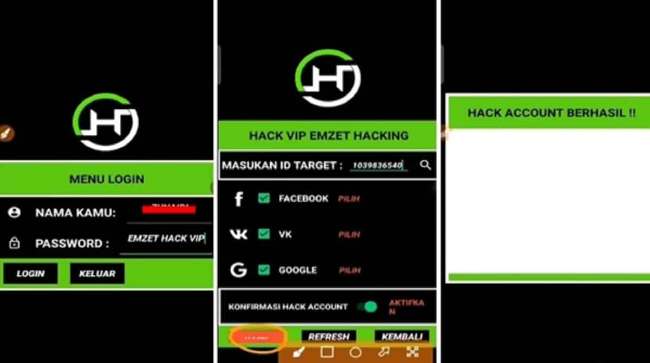 Emzet Dark VIP Hacking Akun FF APK Terbaru Free Download