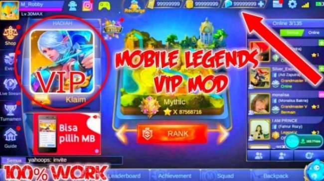 Fitur Unggulan Pada Game Mobile Legends Mod APK