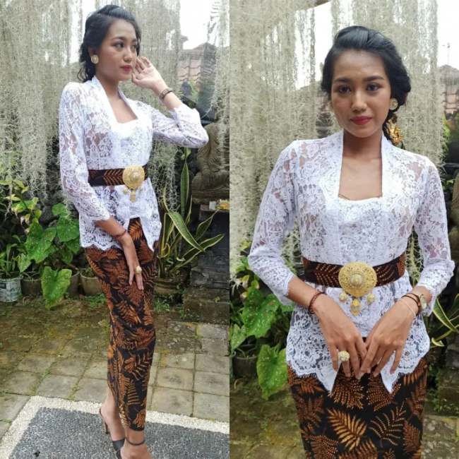 Kebaya Bali Bermotif Batik