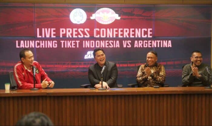 PSSI umumkan harga tiket Indonesia vs Argentina