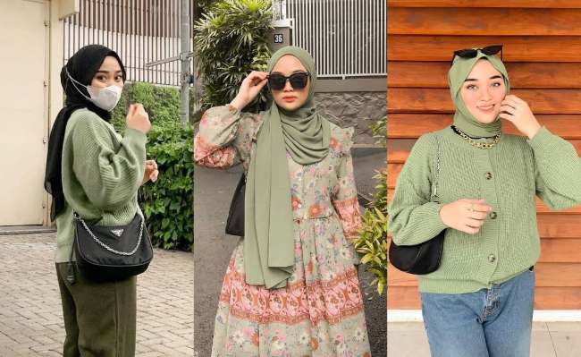8 Padu Padan Atasan Sage Green Hijab, Dijamin Bikin Modis dan Fashionable