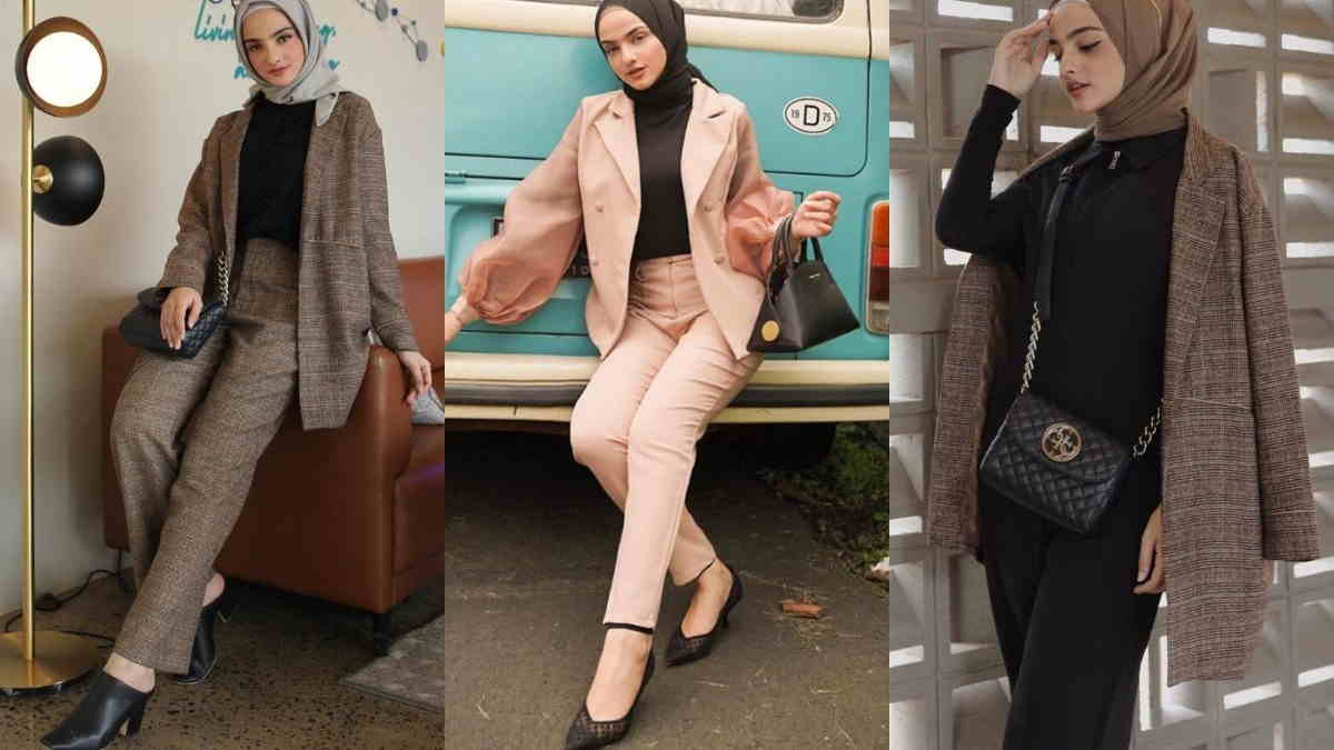 9 Mode OOTD Blazer Hijab Kekinian Terbaru 2023