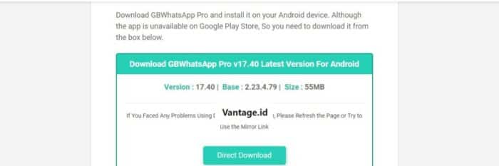 Cara Download GB WhatsApp Pro 