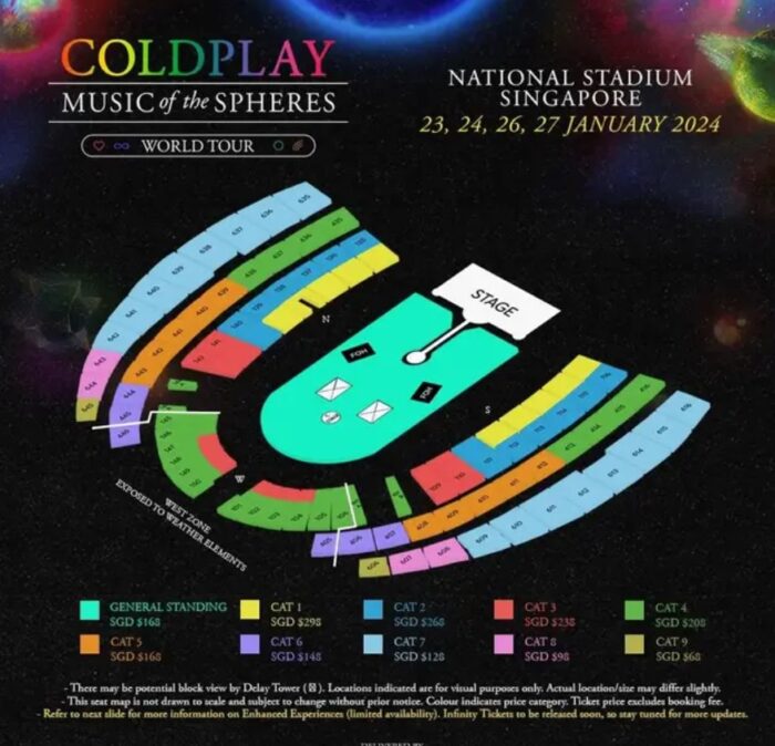 Coldplay Singapore 2024
