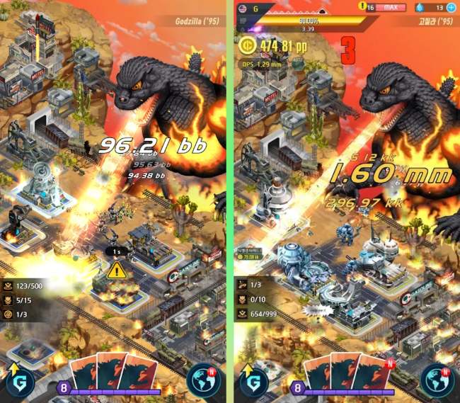 Fitur Godzilla Defense Force Mod APK