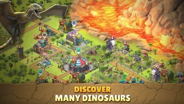 Simulasi Desain Pada Jurassic Dinosaur Park Game Mod Apk