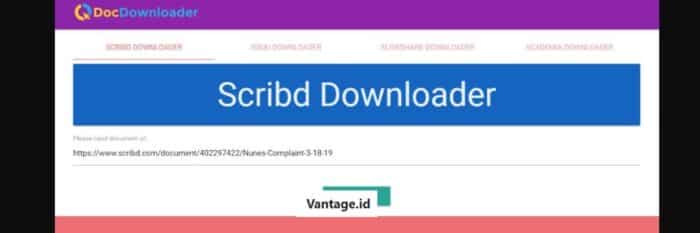 Situs untuk mendownload dokumen Scribd secara gratis tanpa login
