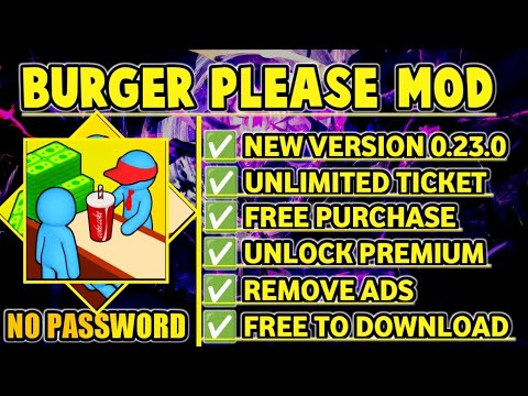 Link Download Burger Please Mod Apk