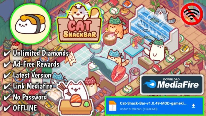 Link Unduh Cat Snack Bar Mod Apk