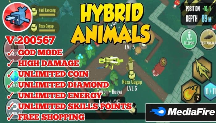 Link Unduh Hybrid Animals Mod Apk