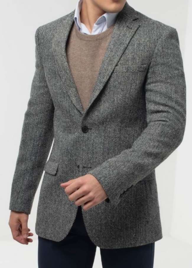 Jaket Model Tweed