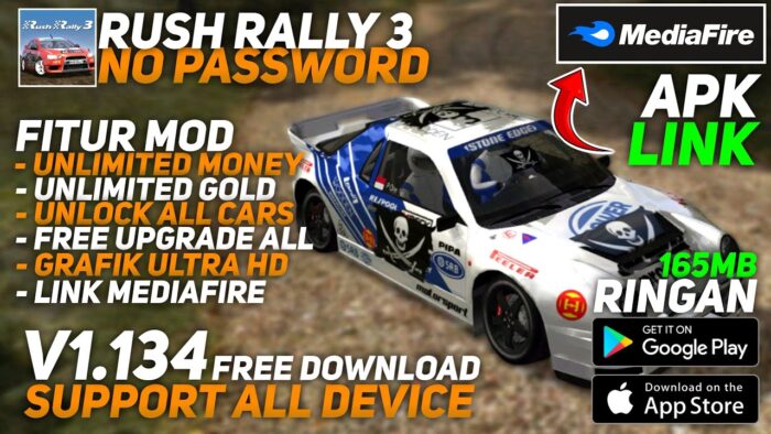 Link unduh Rush Rally 3 Mod Apk