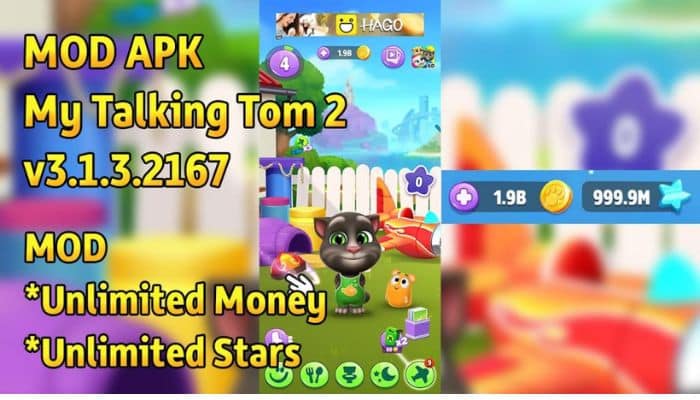 My Talking Tom 2 Mod Apk (Koin dan Bintang Unlimited) Terbaru