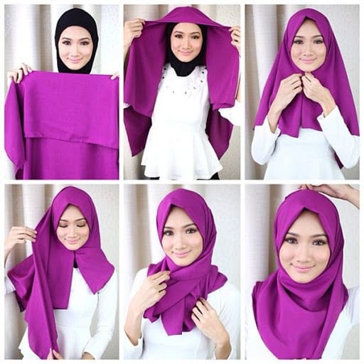 Style Hijab Wisuda Sangat Sederhana
