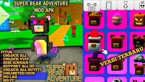 Fitur Unggulan Super Bear Adventure Mod Apk