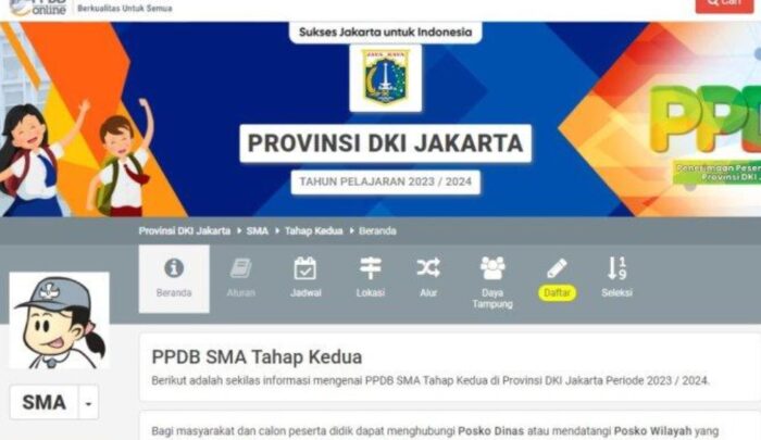 Ketentuan PPDB Jakarta 2023 tahap 2