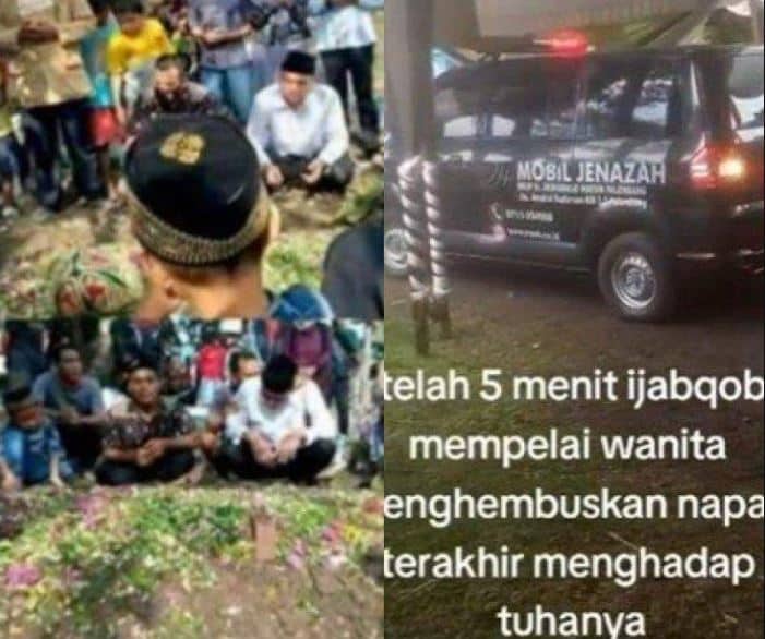 video pengantin wanita meninggal di Palembang viral