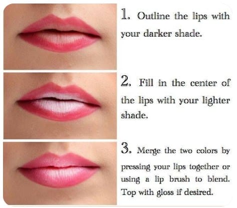 7 Tutorial Ombre Lipstik Mudah dan Anti Gagal
