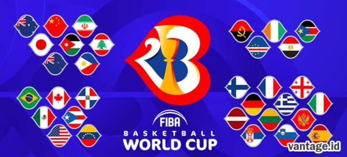 Daftar Keseluruhan Peserta FIBA World Cup 2023 Piala Dunia Basket