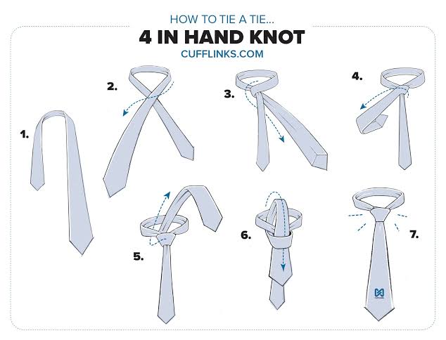 Four in Hand Knot (Dasi yang Cocok Untuk Sekolah)