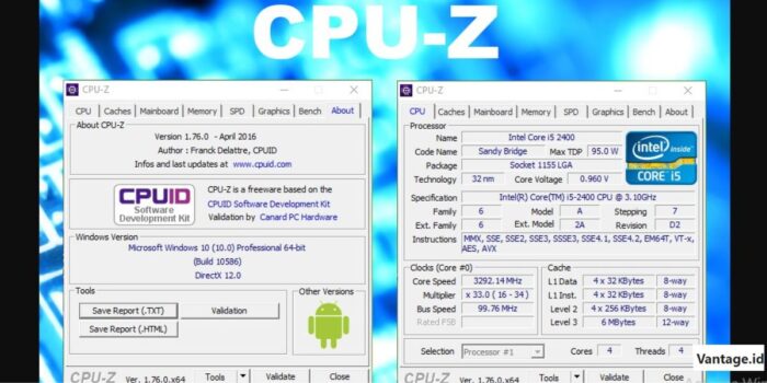 Manfaat Informasi Yang Termuat Di Aplikasi CPU Z Apk