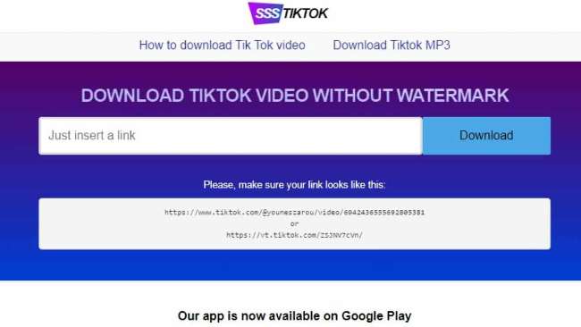 Website SSS TikTok