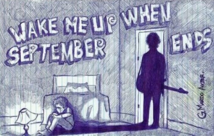 makna lagu wake me up when september ends